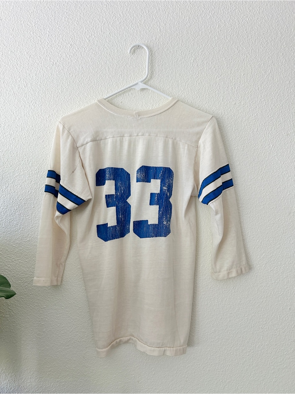 Vintage Sears Roebuck and Co Dallas Cowboys 33 Football Long Sleeve Jersey Tee - Picture 4 of 4